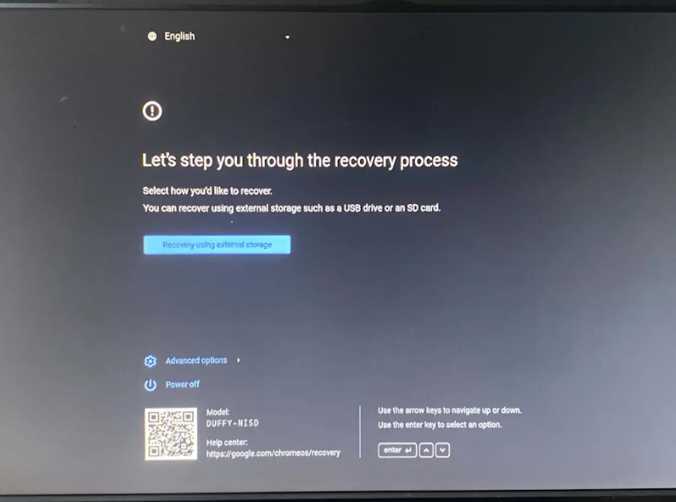 Recovery Screen Groot UI