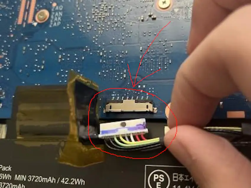 Unpatch Battery Connector